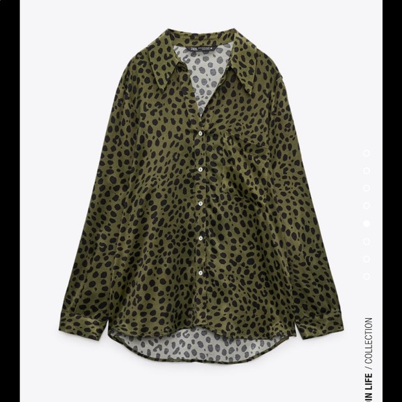 Zara 2-Piece Animal Print Shirt & Pants Set SIZE Small - Picture 7 of 16